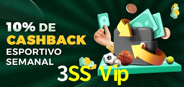 10% de bônus de cashback na 3SS Vip